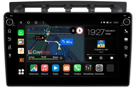 Штатная магнитола Kia Picanto 2004-2007 Canbox M-Line 7801-9-1122 на Android 10 (4G-SIM, 2/32, DSP, IPS) С крутилками