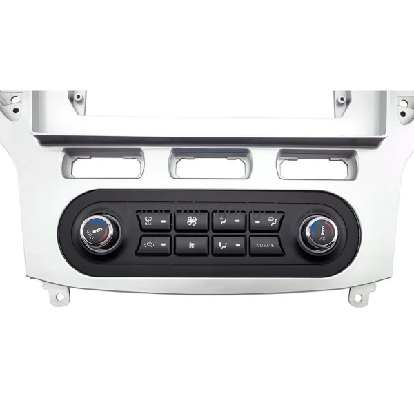 Штатная магнитола Ford Mondeo 4 2006-2010 (серебро, Тип 1) Canbox EVO 2K 5830-1016 встроенный климат на Android 14 (4G-SIM, 12/256, DSP, QLed, AI, 360)