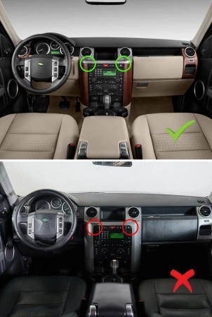 Штатная магнитола Land Rover Discovery 3 2004-2009 12.3 дюйма Kuberg SF-1203-HP-HU123BM-6128-UH на Android 12 (4G-SIM, 6/128, DSP, QLed) BMW Style