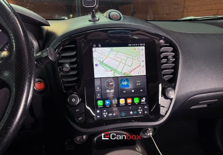 Штатное головное устройство Nissan Juke 2010-2019 (глянцевая) Canbox (Tesla style) 9.7 дюймов 4/64 GTR096-1312-191 на Android 10 (QLed, DSP, CarPlay)