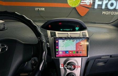 Штатная магнитола Canbox Logic-i3 2K 5733-9-100 для Toyota Vitz 2 (XP90), Yaris 2 2005-2012 (серебряная) на Android 11 (4G-SIM, 6/128, DSP, 360, QLed)
