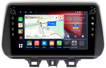 Hyundai Tucson 3 2018-2021 Canbox M-Line 7801-9158 на Android 10 (4G-SIM, 2/32, DSP, IPS) С крутилками