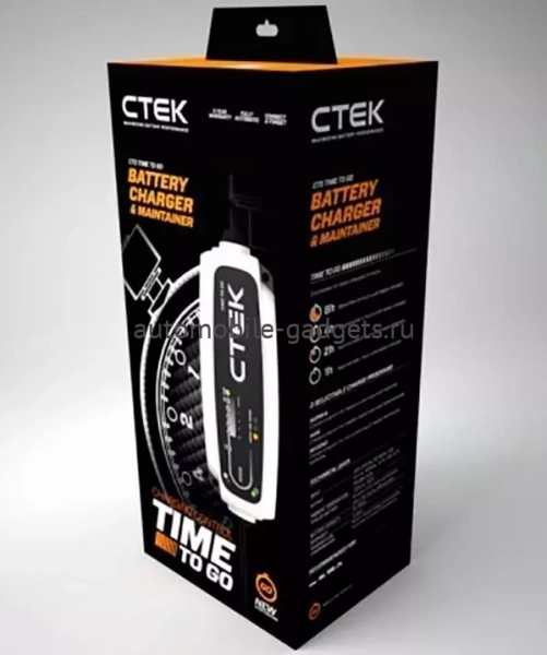CTEK CT5 TIME TO GO Зарядное устройство с определением времени зарядки полностью разряженного аккумулятора