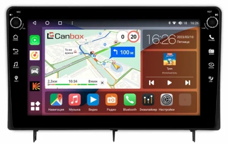 Штатная магнитола Honda Civic 11 2021-2024 Canbox H-Line 7808-10-0196 на Android 10 (4G-SIM, 6/128, DSP, QLed) С крутилками