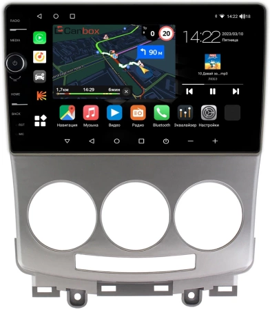 Штатная магнитола Mazda 5 (CR), Premacy 2 (CR) 2005-2010 Canbox M-Line 7840-9147 на Android 10 (4G-SIM, 2/32, DSP, QLed)