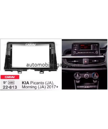 Carav 22-813 переходная рамка для установки автомагнитолы 9" в KIA Picanto (JA), Morning (JA) 2017+