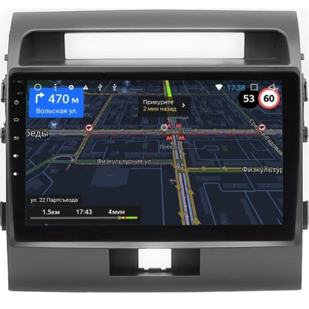 Toyota Land Cruiser 200 2007-2015 (для авто без NAVI, черная матовая) OEM RK10-010-1 на Android 10 (CarPlay, AHD, 1/32)