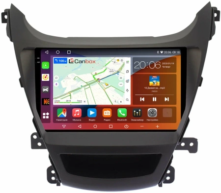 Штатная магнитола Hyundai Elantra 5 (MD) 2013-2016 Canbox H-Line 2K 4180-9023 для авто без камеры на Android 10 (4G-SIM, 4/32, DSP, QLed)