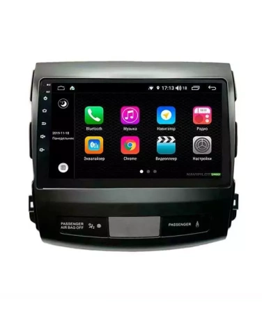 NaviPilot DROID10 ULTRA MAX штатная магнитола для Mitsubishi Outlander XL, Peugeot 4007, Citroen C-Crosser на Android 10 с 8Gb, DSP, 4G