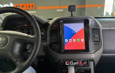 Штатное головное устройство Mitsubishi Pajero 3, Montero 3 1999-2006 Canbox (Tesla style) 9.7 дюймов 2/32 GT096-MI066A на Android 10 (QLed, DSP, CarPlay)