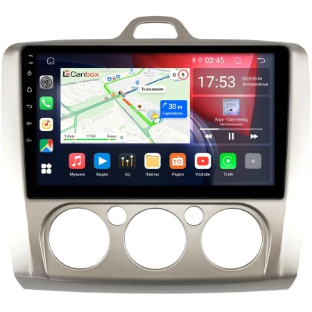 Штатная магнитола Ford Focus 2 2005-2011 с печкой Canbox RS9-9157 1.5/32 Android 10 (IPS, DSP, CarPlay)