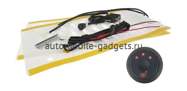 Комплект подогрева одного сидения с круглой кнопкой Ksize ZG1 (тип2)