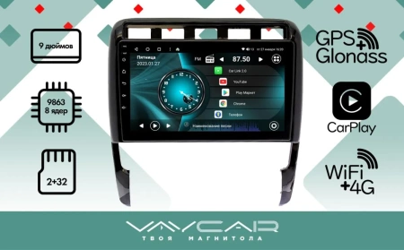 Магнитола Vaycar 09V2 для PORSCHE Cayenne 2002-2010 (Андроид, 2+32Гб)
