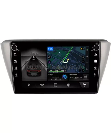 Canbox M-Line 7801-9-679 Штатная магнитола для Skoda Fabia 2014-2018 (серебристая) на Android 10 c 2GB, DSP, 4G