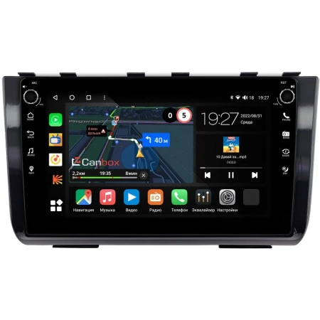 Штатная магнитола Hyundai Creta 2 2021-2024 (черная, глянцевая) Canbox M-Line 7805-10-2524 на Android 10 (4G-SIM, 2/32, DSP, QLed) С крутилками