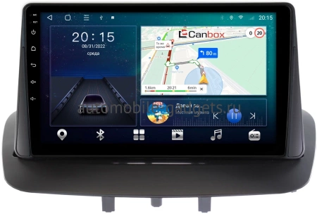 Renault Fluence, Megane 3 2008-2016 Canbox L-Line 4296-9215 на Android 10 (4G-SIM, 6/128, TS18, DSP, QLed)
