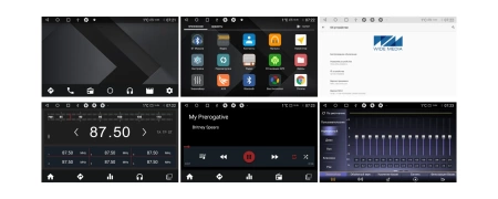 Штатная магнитола Toyota Camry 2015 - 2018 Wide Media MT1027QT-2/32 для любой комплектации авто