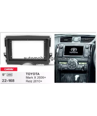 Carav 22-168 переходная рамка для установки автомагнитолы 9" в TOYOTA Mark X 2009+, Reiz 2010+