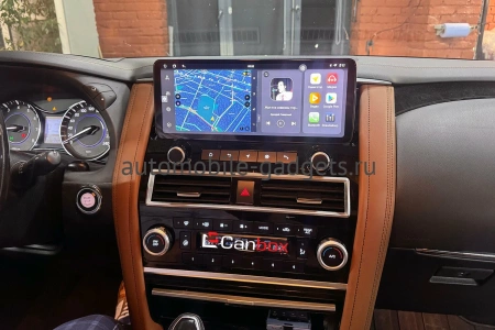 Штатная магнитола Nissan Patrol (Y62) 2010-2024, Armada 2 2016-2020 (для любой комплектации) 12.3 дюйма Canbox H-Line 7816-2302 на Android 10 (4G-SIM, 4/32, DSP, QLed) Audi Style