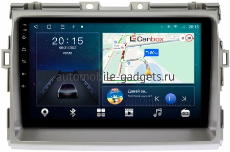 Toyota Estima 3 2006-2016, Previa 3 (XR50) 2006-2019 Canbox L-Line 4296-9093 на Android 10 (4G-SIM, 6/128, TS18, DSP, QLed) (серая)