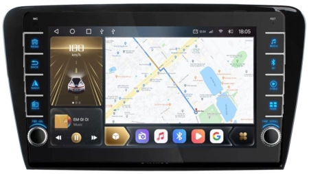 Carmedia OL-1916-P (крутилки) Штатная магнитола для Skoda Octavia A7 2013-2020 на Android 12 c 4GB, DSP, 4G