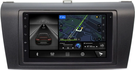 Магнитола в штатное место 2 din Mazda 3 (BK), Axela 2003-2009 (черная, текстурная) Canbox 1.5/32 на Android 10 (RS7-RP-MZ3D2-352) (IPS, DSP, CarPlay)
