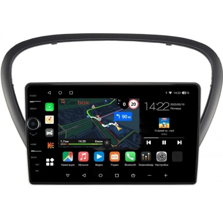 Peugeot 607 2004-2010 Canbox M-Line 7840-9-6060 Android 10 (4G-SIM, 2/32, DSP, QLed)