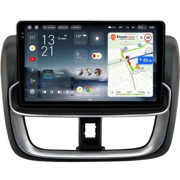 Штатное головное устройство Toyota Vios 3, Yaris 3 (XP150) 2017-2022 Teyes CC4 Pro 2K 8/128 10.36 дюймов RM-10-0432 на Android 13 (4G-SIM, DSP, QLed, AI)