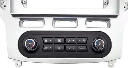 Штатная магнитола Ford Mondeo 4 2006-2010 (серебро, Тип 1) Canbox M-Line 2K 4176-1016 встроенный климат на Android 10 (4G-SIM, 2/32, DSP, QLed)