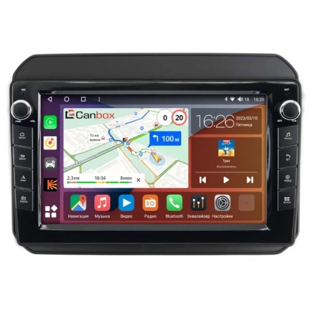 Штатная магнитола Canbox H-Line 7822-9168 для Suzuki Ignis 3 2016-2024 (матовая, Тип 1) на Android 10 (4G-SIM, 4/32, DSP, IPS) С крутилками