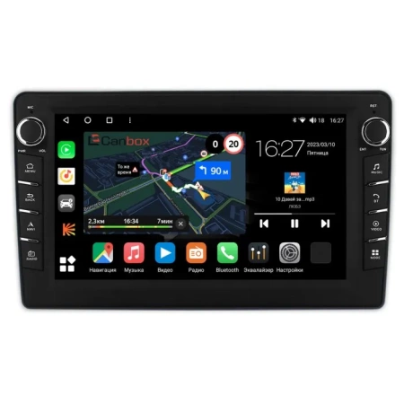 Штатная магнитола Canbox M-Line 7831-9-1225 для Toyota Echo, Vitz, Yaris 1999-2005 (крепление сверху) на Android 10 (4G-SIM, 2/32, DSP, IPS) С крутилками