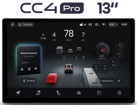 Штатная магнитола Nissan Qashqai 2, X-Trail (T32) 2013-2022 (авто с климат-контролем) Teyes CC4 Pro 2K 12/256-1009/1010 13 дюймов на Android 13 (4G-SIM, DSP, QLed)