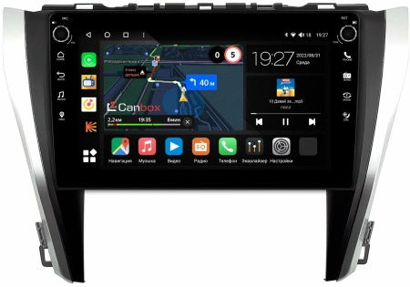 Toyota Camry XV55 2014-2018 (для авто без камеры) Canbox M-Line 7805-1045 на Android 10 (4G-SIM, 2/32, DSP, QLed) С крутилками