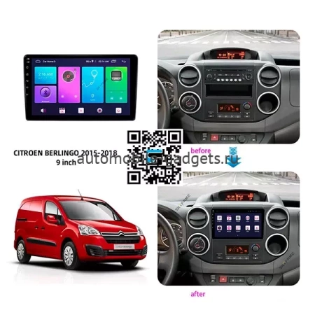 Carmedia SF-9309-I штатная магнитола для Citroen, Peugeot, Fiat, Toyota на Android 10 c 2GB, DSP, 4G