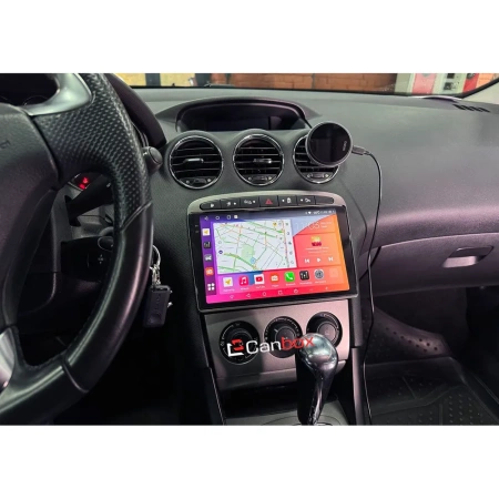 Штатная магнитола Peugeot 308, 408, RCZ 2007-2022 Canbox EVO 5810-9119 на Android 14 (4G-SIM, 4/64, DSP, QLed, AI, 360) (серая, Тип 1)