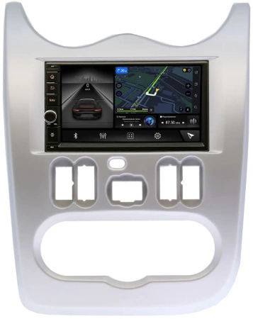 Магнитола в штатное место 2 din Lada Largus 2012-2021 Canbox M-Line 5601-RP-RNLG-48 на Android 10 (4G-SIM, 2/32, DSP, IPS) С крутилкой