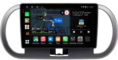 Nissan Moco 2 2006-2011 (темно-серая) Canbox M-Line 2K 4177-9-1730 на Android 10 (4G-SIM, 2/32, DSP, QLed)