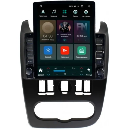Штатная магнитола Canbox M-Line 5610-9-1163 для Lada Largus 2012-2021 на Android 10 (4G-SIM, 2/32, DSP, QLed, Tesla)