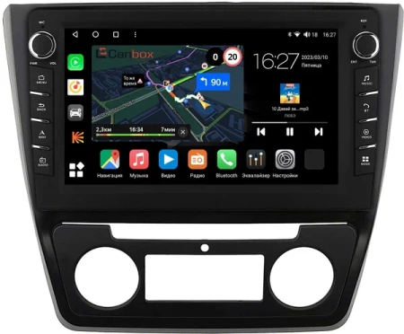 Skoda Yeti 2009-2018 (с климат-контролем) Canbox M-Line 7835-10-1341 на Android 10 (4G-SIM, 2/32, DSP, QLed) С крутилками