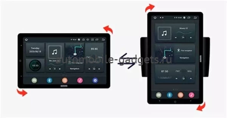 Carmedia OL-9605-2D-RLX (вертикально-поворотный экран) магнитола для Toyota Corolla X 2006-2013 на Android 10 с 4Гб, DSP