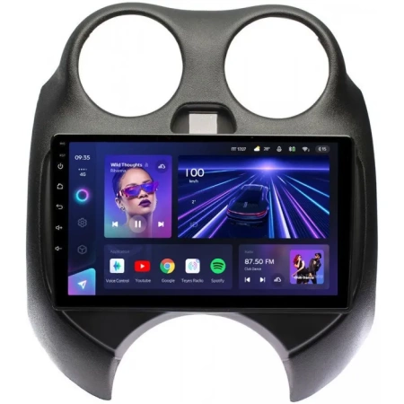 Штатное головное устройство Teyes CC3 4/32 9 дюймов RM-9100 для Nissan March (K13) 2010-2013 на Android 10 (4G-SIM, DSP, QLed)