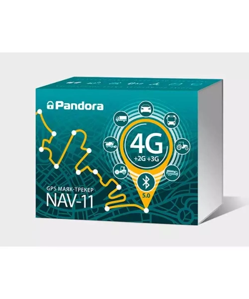 Pandora NAV-11 GPS-трекер с 4G, Bluetooth и двойным источником питания