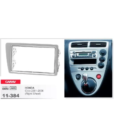 Переходная рамка CARAV 11-384 HONDA Civic 2001-2006 / только для а/м с рулем справа