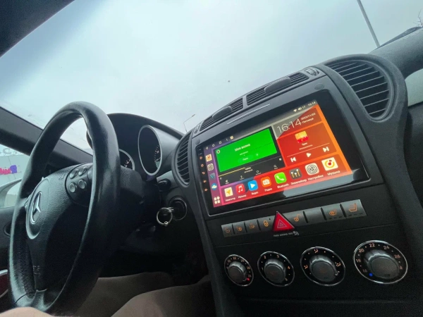 Штатная магнитола Canbox L-Line 4169-9-BE045N для Mercedes-Benz SLK (r171) 2004-2011 на Android 10 (4G-SIM, 2/32, TS18, DSP, QLed)