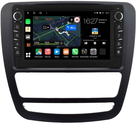 Штатная магнитола JAC T6 2015-2024 (черная) Canbox M-Line 7831-9-0550 на Android 10 (4G-SIM, 2/32, DSP, IPS) С крутилками