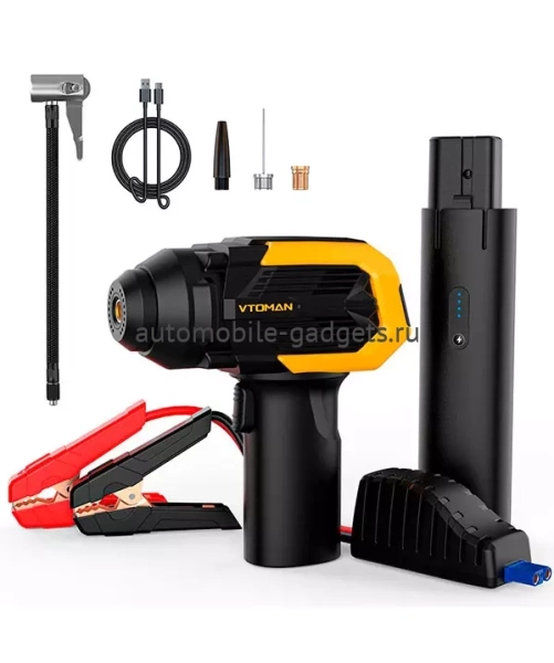 Полный комплект компрессор автомобильный VTOMAN ToolCore V150 + ПЗУ