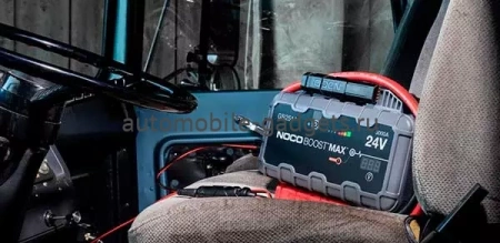 NOCO GB251+ MAX сверхмощное ультрабезопасное литиевое портативное пусковое устройство (3000A, 24В)