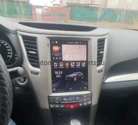 Штатное головное устройство Subaru Legacy 5, Outback 4 2009-2014 (левый руль) Canbox H-Line (Tesla style) 9.7 дюймов 6/128 5627-1312-48 на Android 10 (4G-SIM, DSP, QLed)