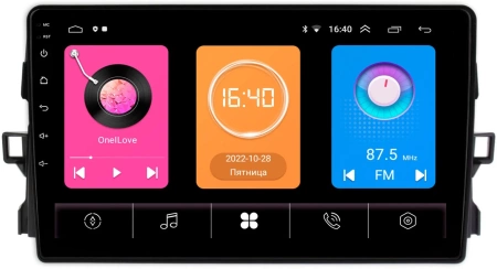 Штатная магнитола OEM RK9-9427 для Toyota Auris 2006-2012 на Android 10 (CarPlay, AHD, 1/32)