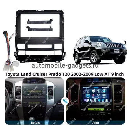 CarMedia SF-9696-1-I штатная магнитола для Toyota Land Cruiser Prado 120, Lexus GX 470 (2002-2009) на Android 10 c 2GB, DSP, 4G